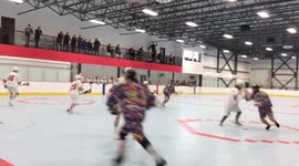Crazy Lacrosse Mum commentates son's game in Canada