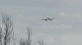 Ryanair pilot battles Storm Jorge winds on approach to UK airport