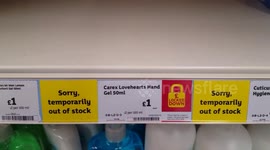 London supermarket runs out of hand sanitiser amid coronavirus fears