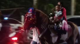 Nightly horse tour at CNI West Jakarta
