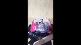 German chef creates oddly satisfying 'mirror glaze' over chocolate cake