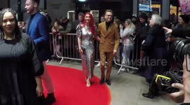 Strictly Come Dancing Stars Dianne Buswell and Joe Sugg Arrive At The Whats On Stage Awards