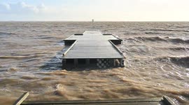 Jorge was the final straw. Jetty on Fylde coast finally breaks after weeks of storms