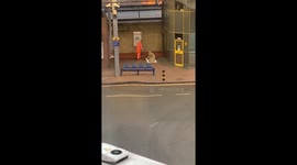Heartwarming moment London man gives bacon sandwich and coffee to homeless person