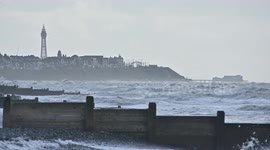 Storm Jorge continues to create large waves off English coast
