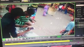 Brazne thief pretending to be customer snatches mobile phone from shopkeeper in south India
