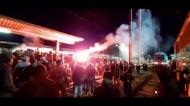 Hundreds protest in Nantes against government decision to force through pension reform, bypassing parliament