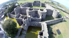 Beaumaris castle and town on Anglesey