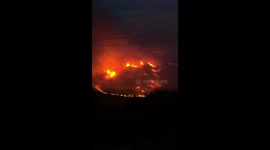 Incendio en la Patagonia