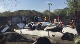 Helicopter carrying Philippines police chief crashes leaving two officers in critically injured