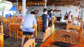 Thai cleaners disinfect restaurant used by worker who returned from coronavirus hot-spot South Korea