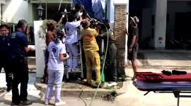 Thai carpenter rescued after slipping on metal railings and being impaled through his crotch