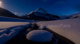 Snowmelt at Tangle Peak Jasper