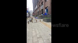 Coronavirus survivor walks deserted streets of Wuhan six weeks into lockdown