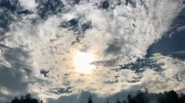 Time lapse of the beautiful clouds in the blue sky