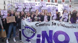 Student´s strike for gender equality in Spain