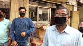 Mask distribution in India