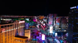 View of Las Vegas Strip from Eiffel Tower
