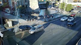 Aston Martin Crashed Las Vegas Strip