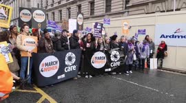 Celebrities turn up for March 4 Women protest