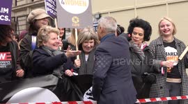 Politicians and celebrities turn out for Women's Day March in London