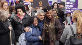 Emeli Sandé, Sadiq Khan and George MacKay join other celebrities at March4Women in London