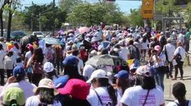 Thousands of women march on International Women's Day