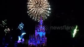 Incredible Light Show Over Walt Disney World