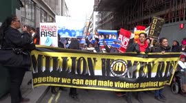 Million Women Rise global march 2020 hits London Mayfair with Power to the Women