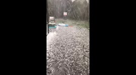 Crazy Hail Storm During Melbourne Summer