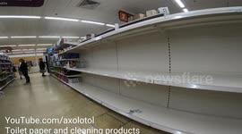 COVID-19 Coronavirus Stockpiling UK Supermarket Panic Buying Leaves Shelves Empty