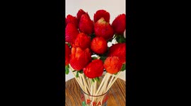 Talented TikTok Food Artist Creates Bouquet From Strawberries