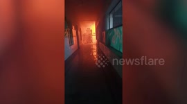 Massive fire broke out at government hospital in central India