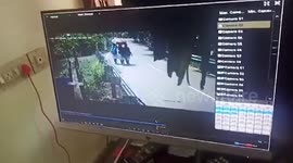 Horrific footage shows speeding car knocking down three school girls in Southern India