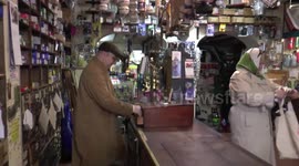 Woman recreates iconic 1970s Two Ronnies 'Four Candles' sketch in hardware shop that has always reminded her of setting of original sketch