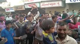 Sole-ful! Indian festival colors, Holi, involves hurling SHOES at one another