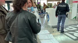 UK couple document travelling from Rome airport during nationwide coronavirus  lockdown