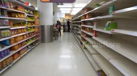 Rice and pasta sold out amid coronavirus stockpiling in London