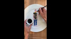 Justin Bieber looks YUMMY dressed in tortillas by TikTok food stylist