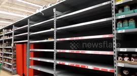 UK shoppers strip shelves of toilet paper and pasta as WHO declares coronavirus a pandemic