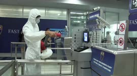 Thai airport disinfected after two workers contract coronavirus