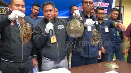 Indonesian police seize over 400 horseshoe crabs from illegal wildlife smugglers