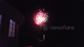 Incredible Firework Display In St Lucia, Sugar Beach Resort