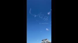 WASH HANDS - SYDNEY SKYWRITERS COVID-19 MESSAGE