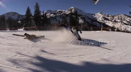 Bowling on skis