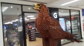 Golden Eagle made out of Lego