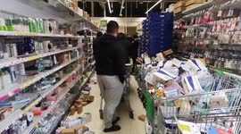 Coronavirus: Chaos in London supermarkets as shoppers queue till midnight for essentials