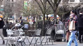 People wearing masks in NYC amid Coronavirus