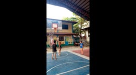 Teenager Gets Leg-Up For Slam Dunk Basketball Practice