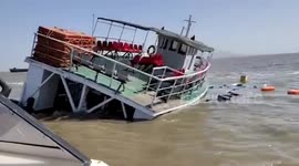 Ferry carrying 78 passengers capsizes off coast in Mumbai